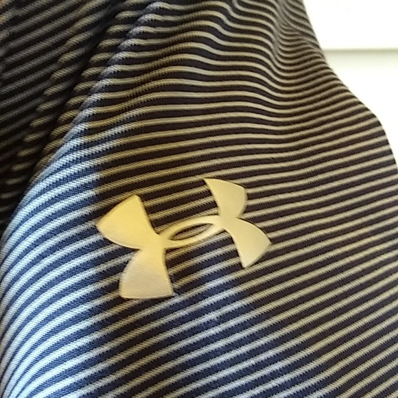 Under Armour Blue Stripes Pullover Long Sleeves Workout Top. Size M - Picture 13 of 17